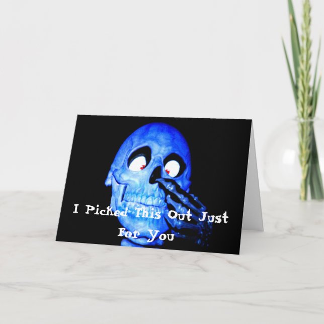 Bone To Pick Poster, I Picked This Out Just For... Karte (Vorderseite)