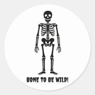 Bone Wild Runder Aufkleber