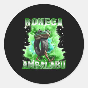 Boneca Ambalabu Italienischer Brainrot Meme Frosch Runder Aufkleber