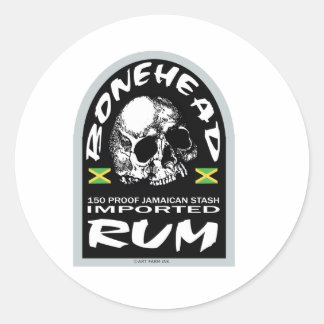 Bonehead Rum Runder Aufkleber