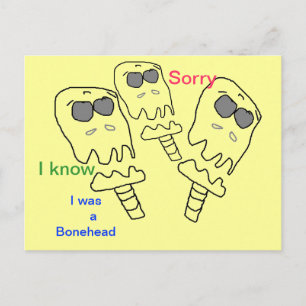 Bonehead SORRY Karte