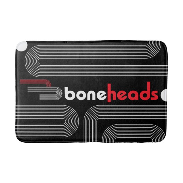boneHeads™ Logo BAUHS-2 Badematte (Vorderseite)