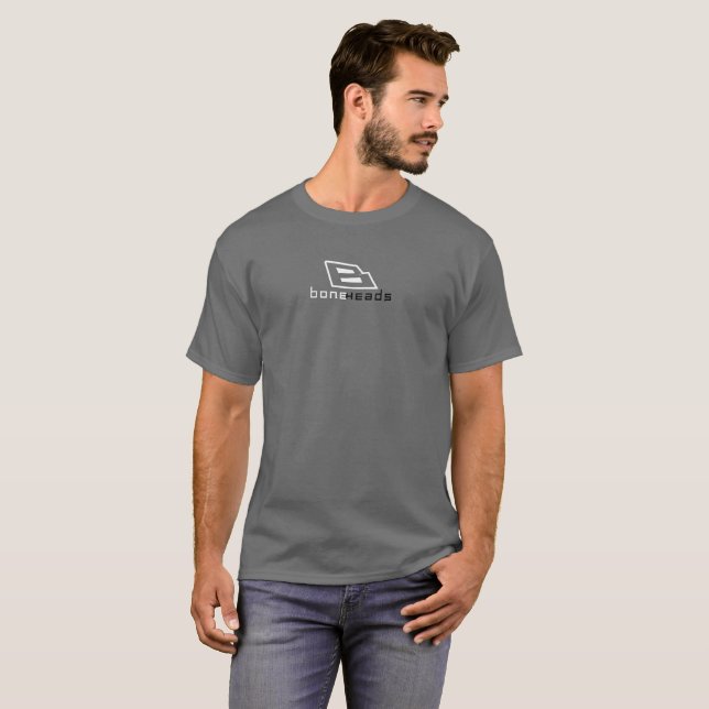 boneHeads™ umrandetes Logo 22 T-Shirt (Vorne ganz)
