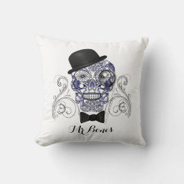 Bones Fun Verziert Sugar Skull Design Kissen
