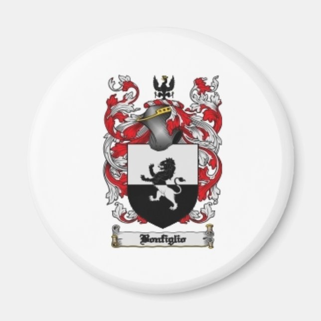 Bonfiglio Familienwappen Magnet (Vorne)