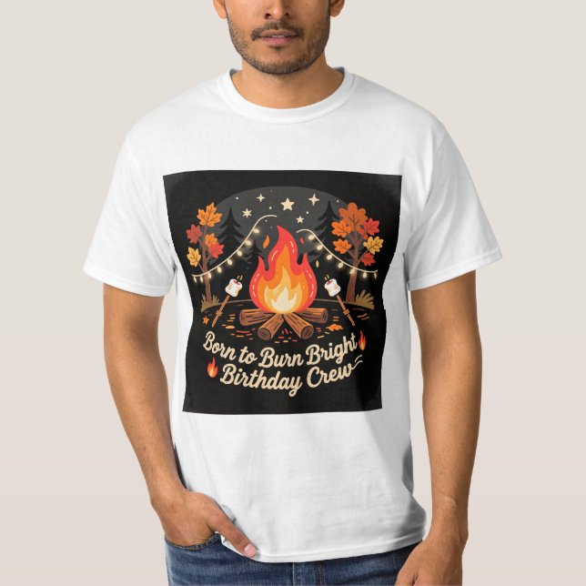 Bonfire Birthday Party T-Shirt 🔥 (Vorderseite)