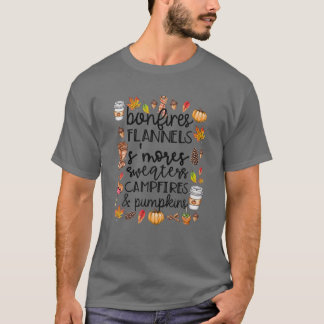 Bonfire Flannels's mores Sweaters Campfire und P T-Shirt