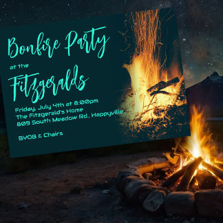 Bonfire Night Party Einladung