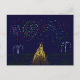 Bonfire Night Postkarte