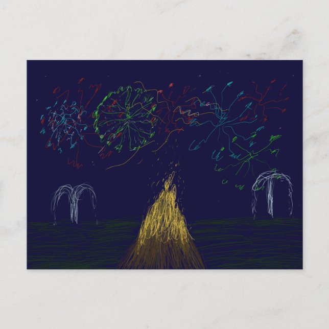 Bonfire Night Postkarte (Vorderseite)