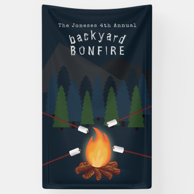 Bonfire-Party Banner (Vertikal)