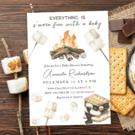 Bonfire S'more Fun Baby Shower Einladung