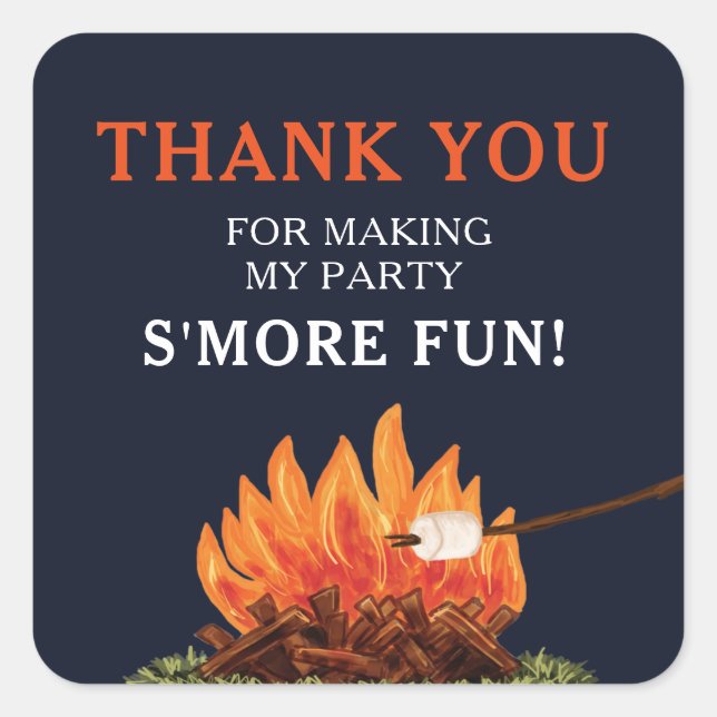 Bonfire & Smore Stickers (Vorderseite)