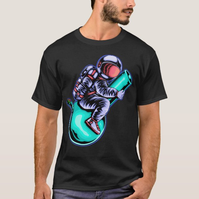 Bong Astronautwitz Astronaut Shirt Weed Stoner (Vorderseite)