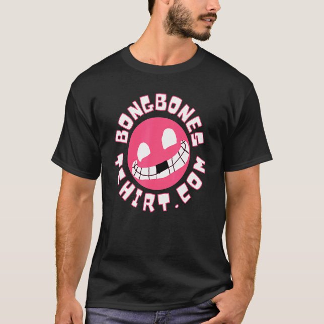 Bong Bones Com Design T-Shirt (Vorderseite)