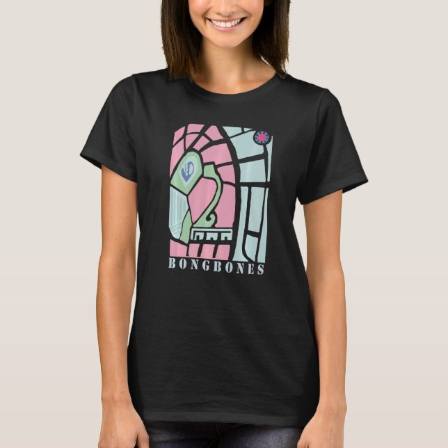 Bong Bones Pastel Colors Aztec Eagle T-Shirt (Vorderseite)