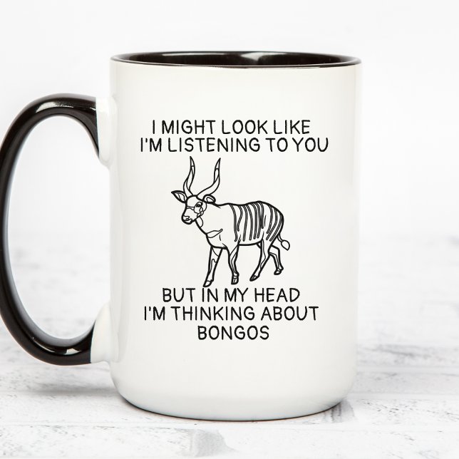 Bongo Antelope Mug, Bongo Lover Gifts Tasse (Von Creator hochgeladen)