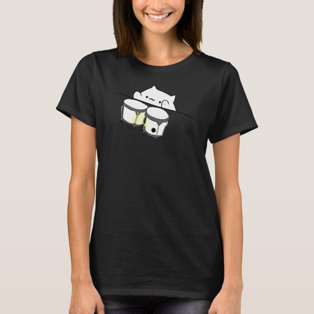 Bongo Cat Meme T-Shirt (Vorderseite)