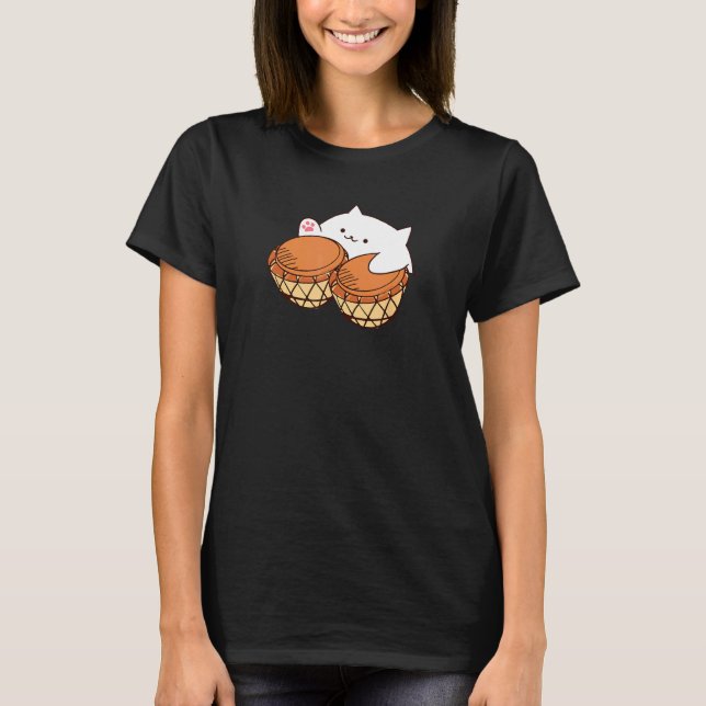 Bongo Cat Merch Süße Katzen-Meme 1 T-Shirt (Vorderseite)