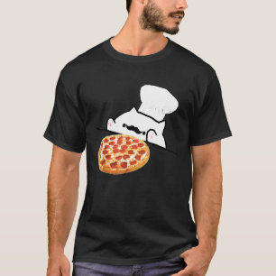 Bongo Cat Pizza Koch dank Memes T-Shirt