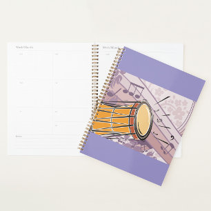 Bongo Drum Music Spiral Planner Planer
