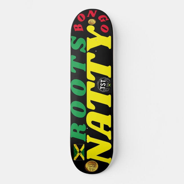 BONGO ROOTS NATTY 8 1/4" Skateboard Deck (Vorderseite)