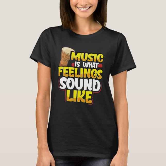 Bongotrommeln T-Shirt (Vorderseite)