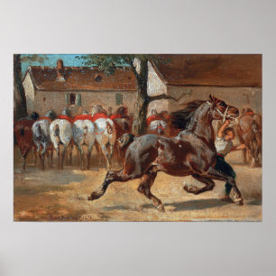 Bonheur - Horse Trotting Poster