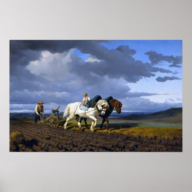 Bonheur - Plowing Poster (Vorne)