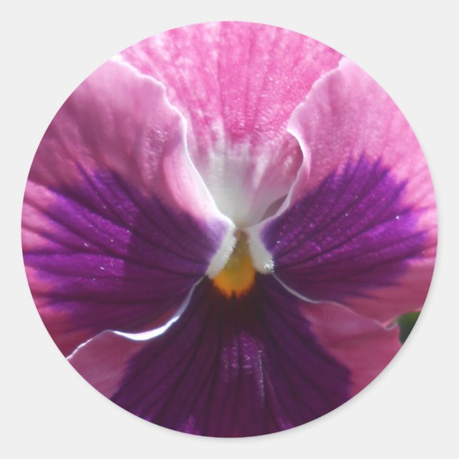 Bonheur Runder Aufkleber (Vorderseite)