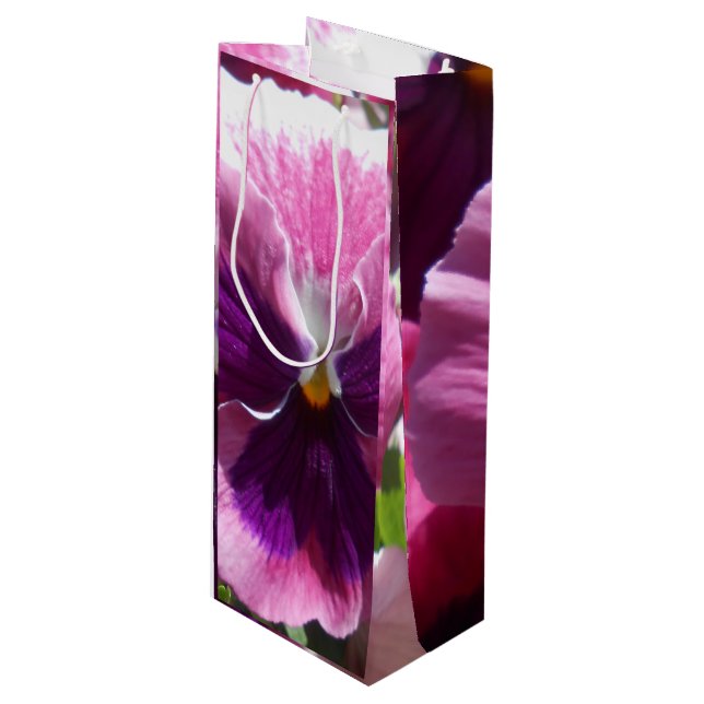 Bonheut Geschenktüte Für Weinflaschen (Vorderseite Schrägansicht)
