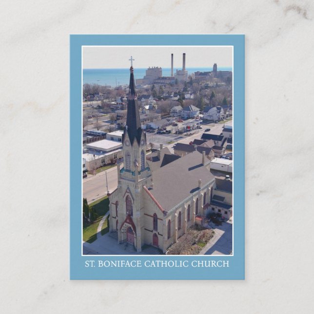Boniface Manitowoc Katholische Kirche Gebetskarte Platzkarte (Vorderseite)