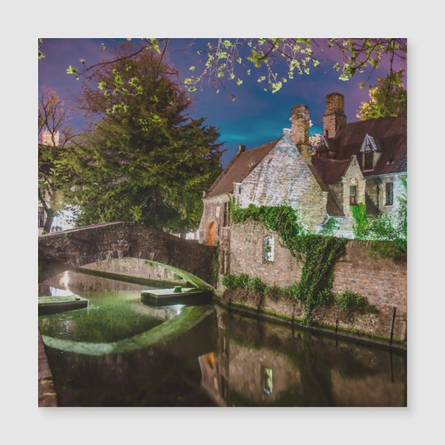 Bonifacius-Brücke in Brügge Magnetkarte (Vorderseite)