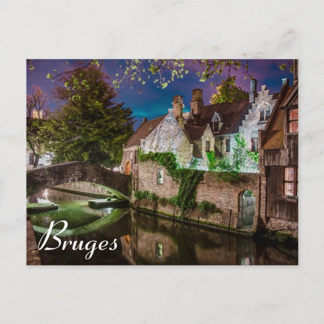 Bonifacius Brücke in Brügge Postkarte (Vorderseite)