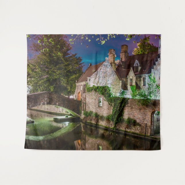 Bonifacius-Brücke in Brügge Wandteppich (Vorderseite (Horizontal))