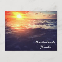 Bonita Beach Sunset Postkarte