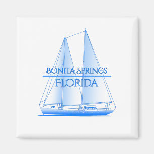 Bonita Springs Coastal Nautical Sailing Magnet