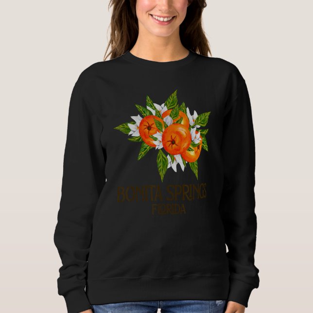 Bonita Springs Florida Beach FL Oranges Blossom Fl Sweatshirt (Vorderseite)