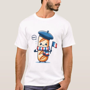 Bonjour Baguette - Charmantes französisches Thema T-Shirt