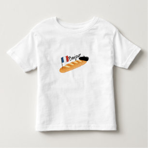 Bonjour Baguette - Funny French Food Kleinkind T-shirt