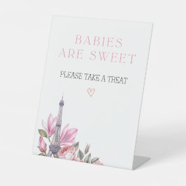 Bonjour Bebe | Babys sind Sweet Baby Shower Sign Sockelschild