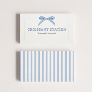 Bonjour Bébé Blue Paris Eiffel Baby Dusche Platzkarte