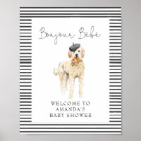 Bonjour Bebe French Doodle Begrüßungsbaby-Dusche
