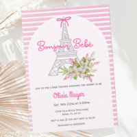 Bonjour Bebe French Paris Pink Girl Baby Dusche