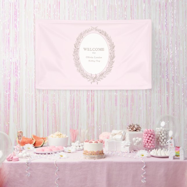 Bonjour Bebe French Patisserie Geburtstagsparty Banner (Party)