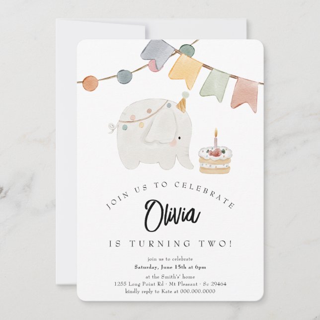 Bonjour Bebe French Pinguin Neutral Baby Dusche Einladung (Vorderseite)