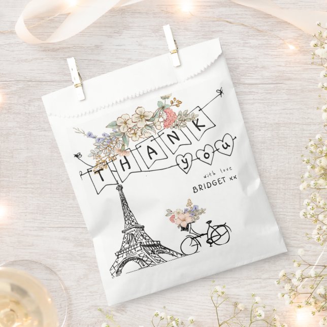 Bonjour Bebe Gender Neutral Baby Dusche Geschenktütchen (Ausgeschnitten)