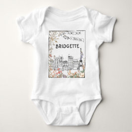 Bonjour Bebe Gender Neutral Baby Shower Geschenk Baby Strampler