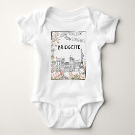 Bonjour Bebe Gender Neutral Baby Shower Geschenk Strampler