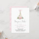 Bonjour Bebe Paris Französisch Pink Eiffel Baby Du Einladung (Vorderseite/Rückseite Beispiel)